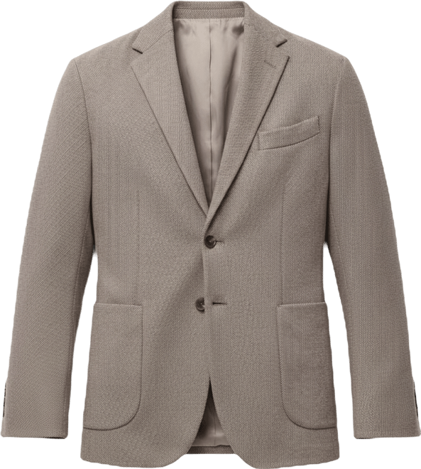 Men's Slim-Fit Micro-Houndstooth Jacket