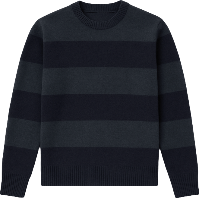 Men's Wool-Blend Striped Sweater
