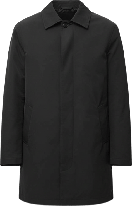 Men's Quilted Water-Repellent Trench Coat