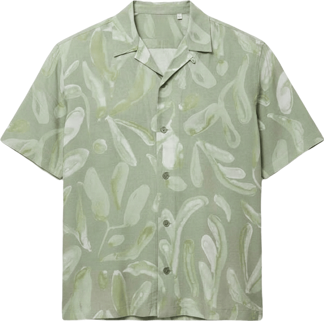 Men's Fluid Relaxed-Fit Printed Shirt