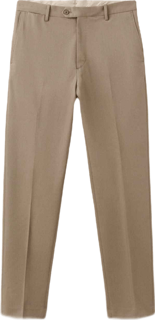 Men's Virgin Wool Pleated Pants