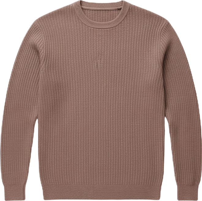 Men's Knitted Ribbed Sweater