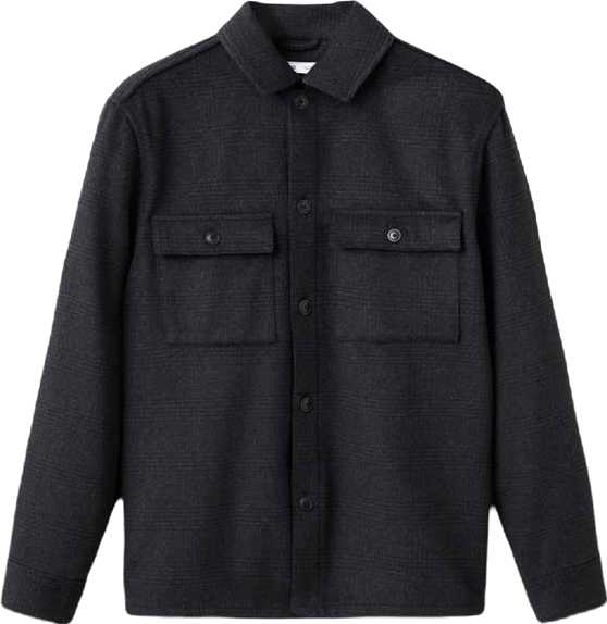 Men's Wool-Blend Check Jacket