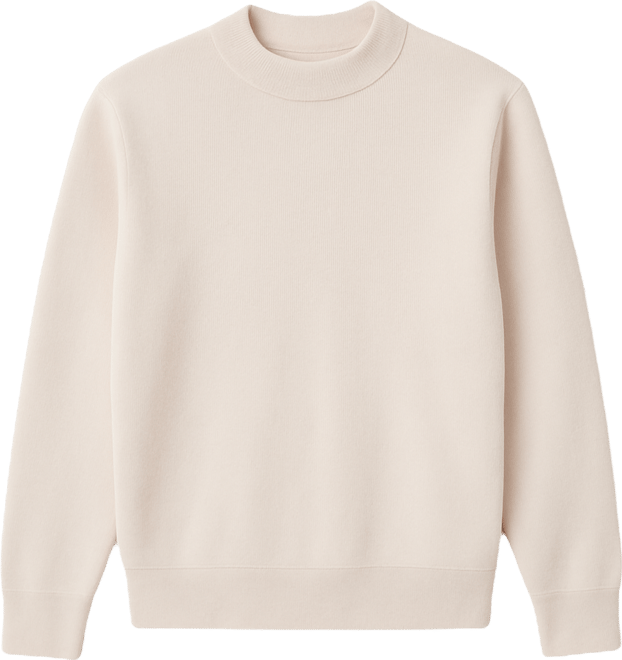 Men's Regular-Fit Knitted Sweatshirt