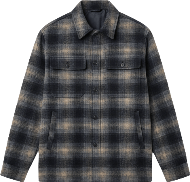 Men's Checked Pocket Jacket