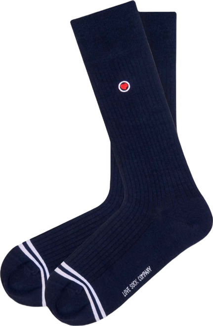 Men's Ribbed Solid Socks