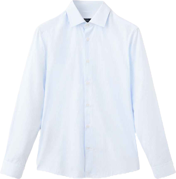 Men's Cotton Striped Slim-Fit Shirt