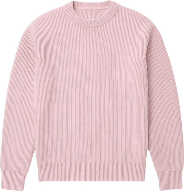 Men's Knitted Ribbed Sweater