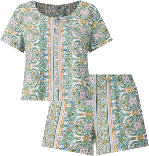 Women's 2-Piece Short-Sleeve Top & Boxer Set