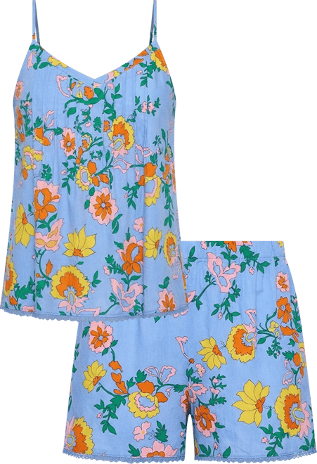 Women's 2-Piece Sleeveless V-Neck Cami Top & Boxer Set