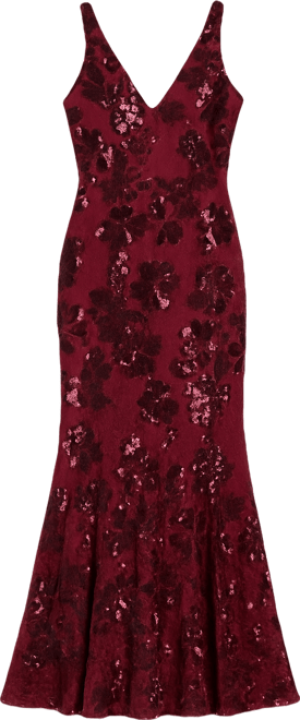 Women's Sequined V-Neck Dress