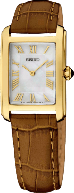 Women's Essentials Quartz Leather Strap Watch, 22.2mm