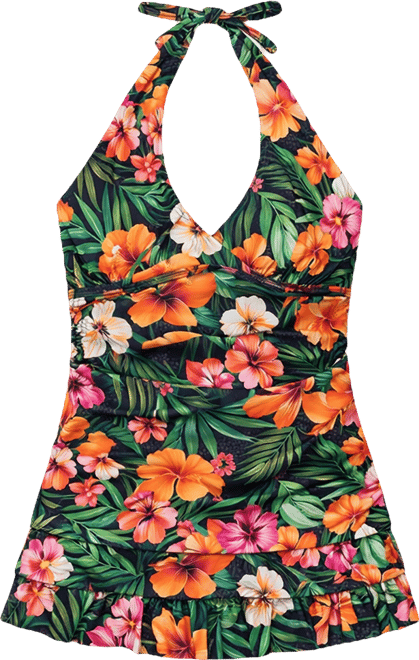 Women's Tropical Hideaway V-Neck Tankini