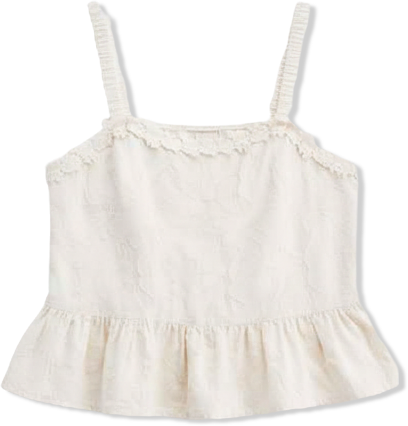 Trendy Plus Size Cotton Ruffled-Hem Top, Macy's Exclusive