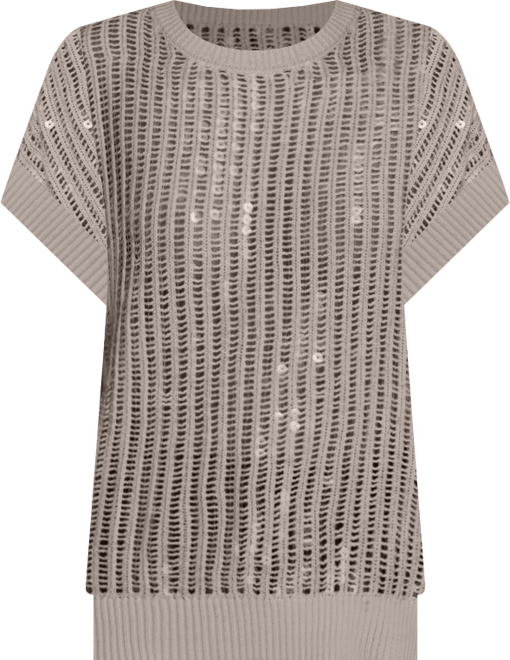 Women's Short-Sleeve Crewneck Sweater