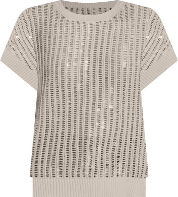 Women's Short-Sleeve Crewneck Sweater