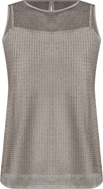 Women's Sleeveless Beaded Top