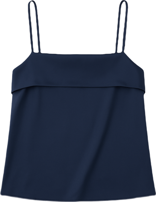 Women's Fold-Over Sleeveless Camisole Top