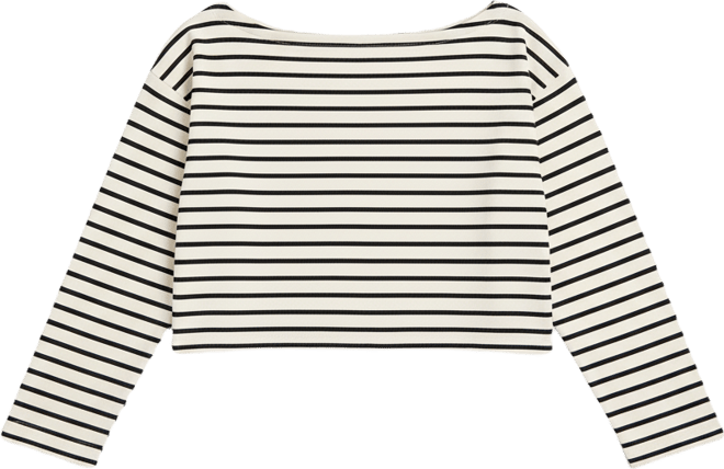 Women's Striped Cropped Top