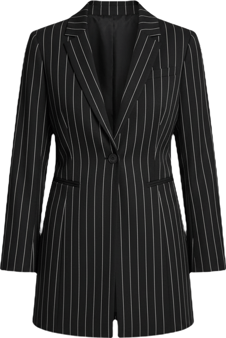 Women's One-Button Notch Collar Jacket