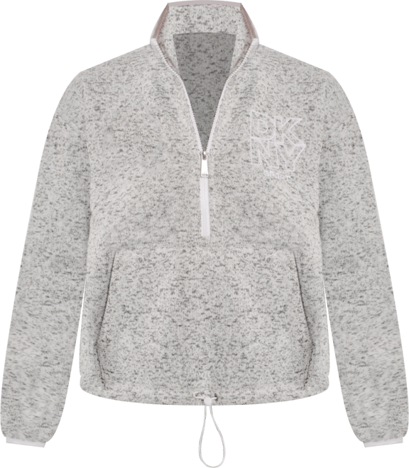 DKNY Women's Half-Zip Long-Sleeve Sweater