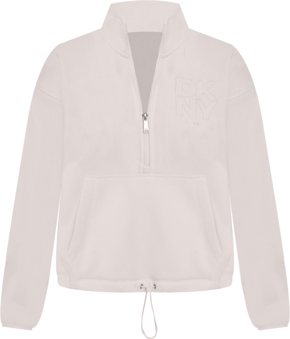 DKNY Women's Half-Zip Long-Sleeve Sweater
