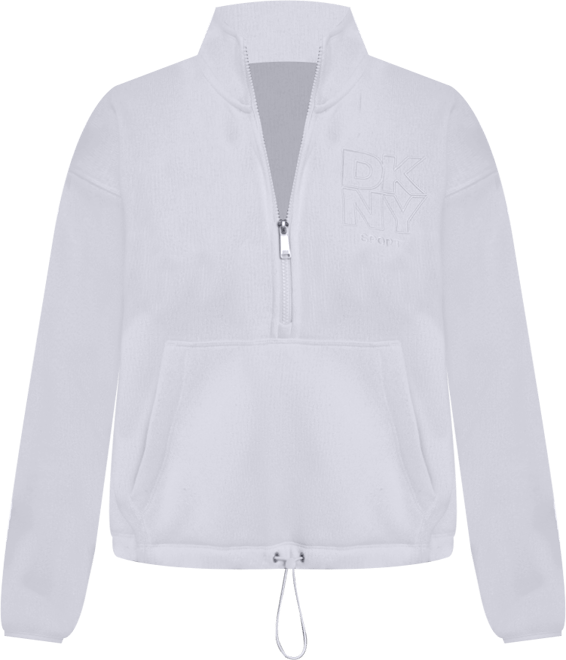 DKNY Women's Half-Zip Long-Sleeve Sweater