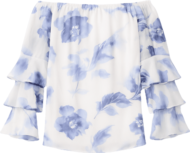 Women's Long-Sleeve Ruffle Top