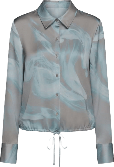 Women's Long-Sleeve Drawstring Top