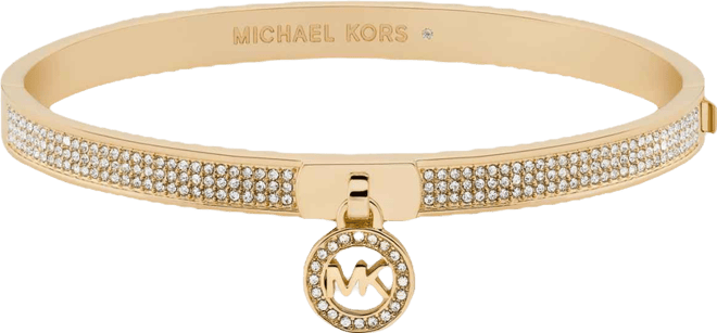 Pave Logo Bangle Bracelet