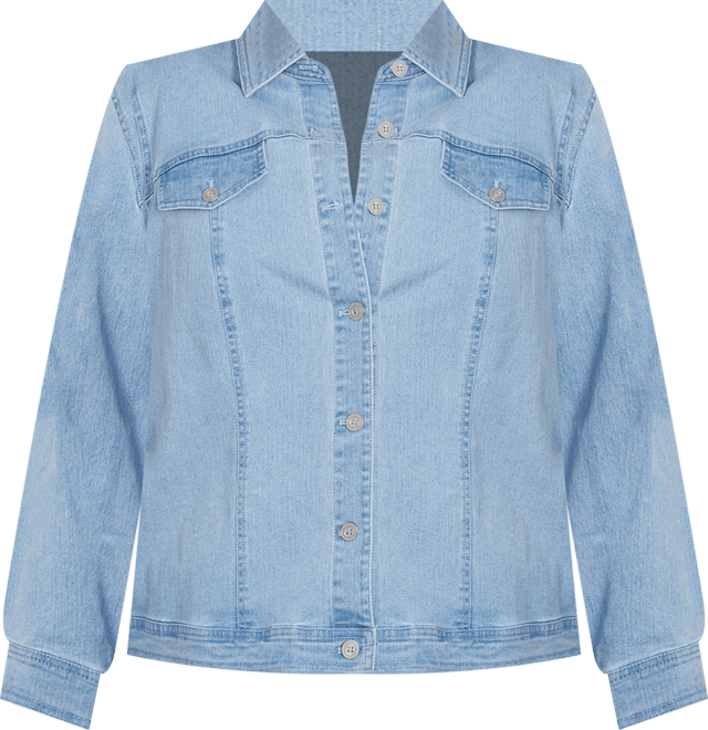 Plus Size Classic Fit Denim Jacket