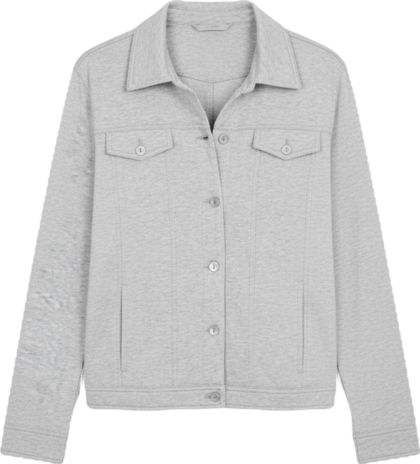 Women's Casual Vibe Shimmer Collared Button Jacket