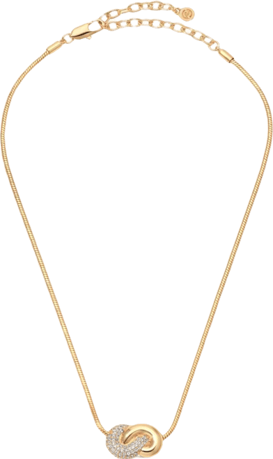 Gold Plated Love Me Knot Necklace
