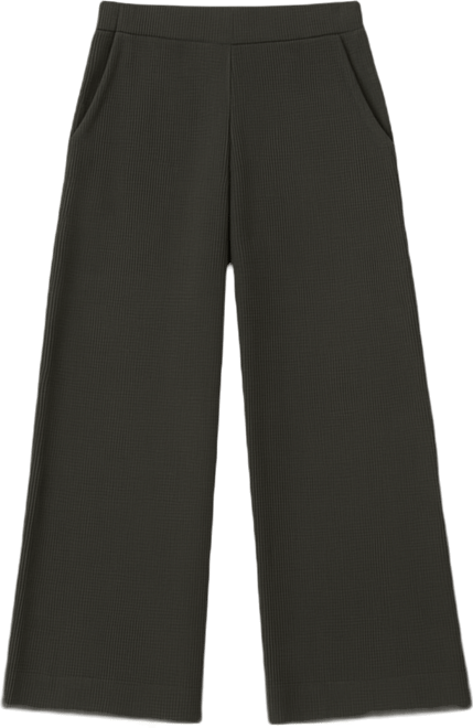 Women's Thermal Waffle Wide Leg Pant