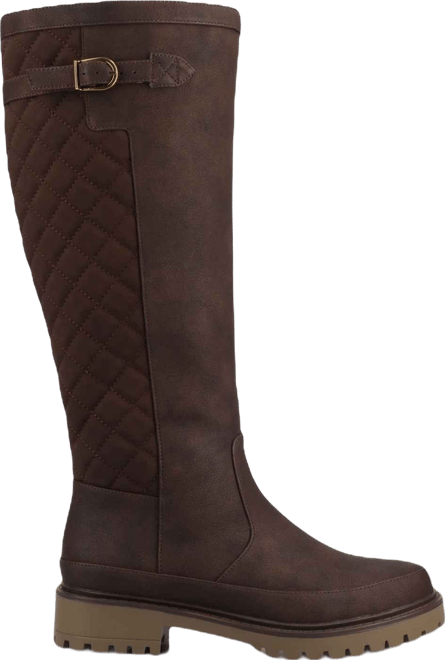 Women's Zemmie Lug Sole Wide Calf Knee High Boots