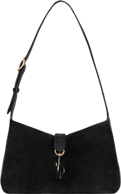 Megan Small Suede Shoulder Bag