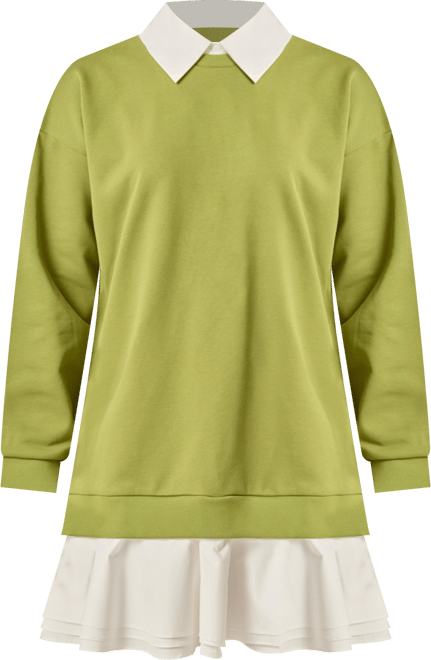 Women's Mixed Media Mini Dress