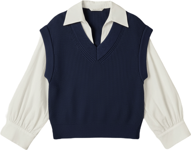 Women's Mixed Media Top