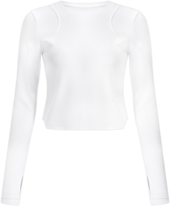 Nike MAVN Girls' Dri-FIT Ribbed Long-Sleeve Top