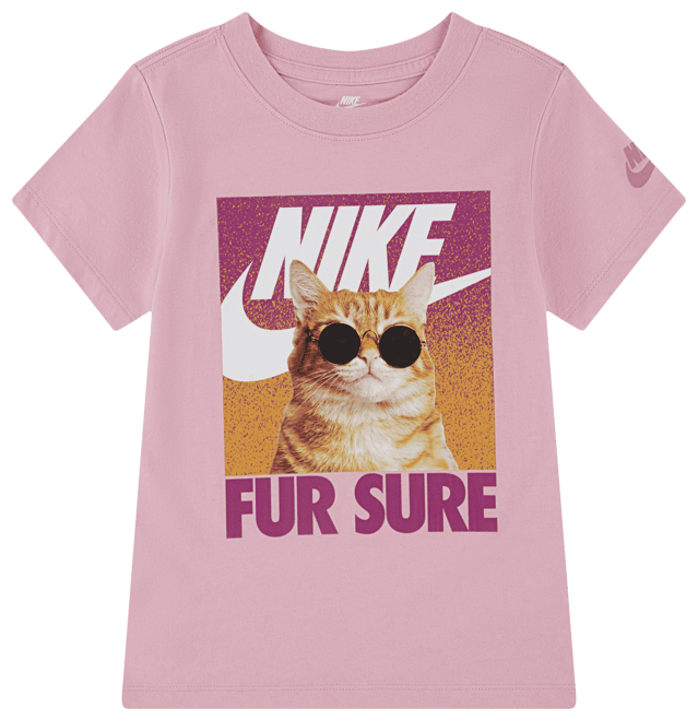Nike Fur Sure Short Sleeve T-Shirt - Girls' Preschool | Kids Foot