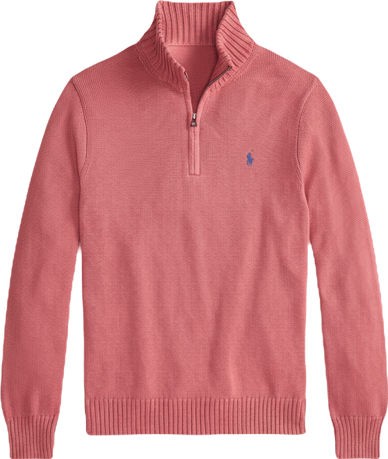 Cotton Quarter-zip Sweater