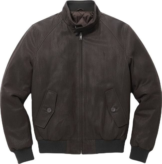 Men's Men Wwii Distressed Leather Bomber Jacket