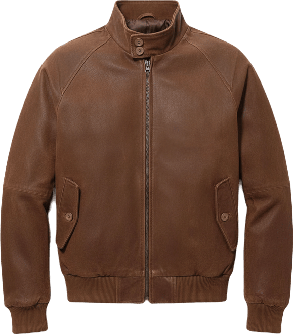 Big & Tall Men Wwii Distressed Leather Bomber Jacket