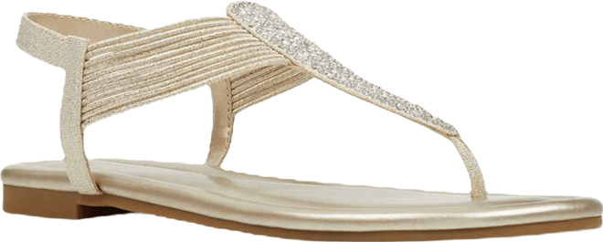 Women's Kayte Embellished T Strap Flat Sandals