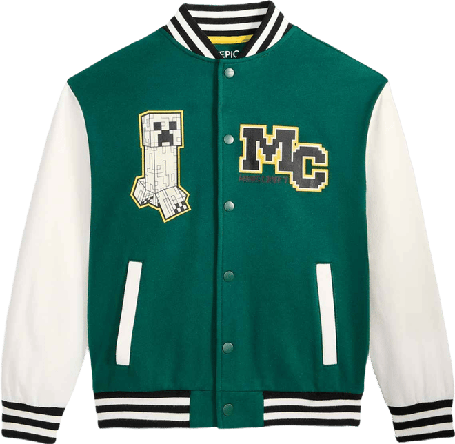Boys' 5-20 Minecraft Varsity Jacket, Macy's Exclusive