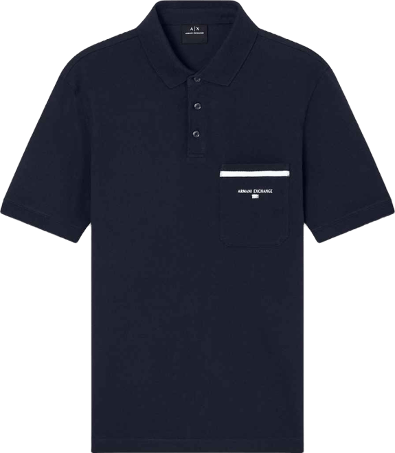 Men's Pique with Pocket Graphic Polo Shirt