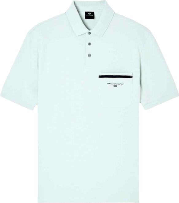 Men's Pique with Pocket Graphic Polo Shirt