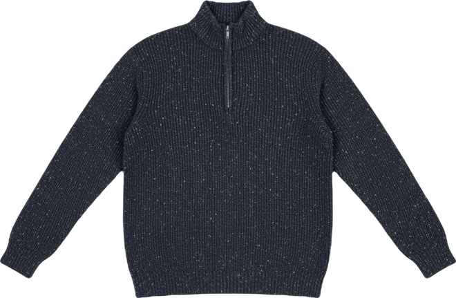 Liverpool Los Angeles Men's Donegal Rib Quarter-Zip Sweater - Macy's