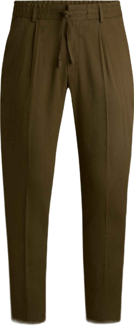 Boss by  Men's Linen Blend Tapered-Fit Tailored Trousers
