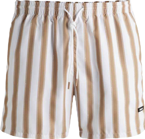 Boss by  Men's Printed Quick-Drying Swim Shorts